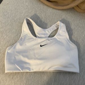 White Nike sports Bra with padding